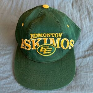 Vintage 90s CFL Edmonton Eskimos Starter Hat Adjustable Football Cap